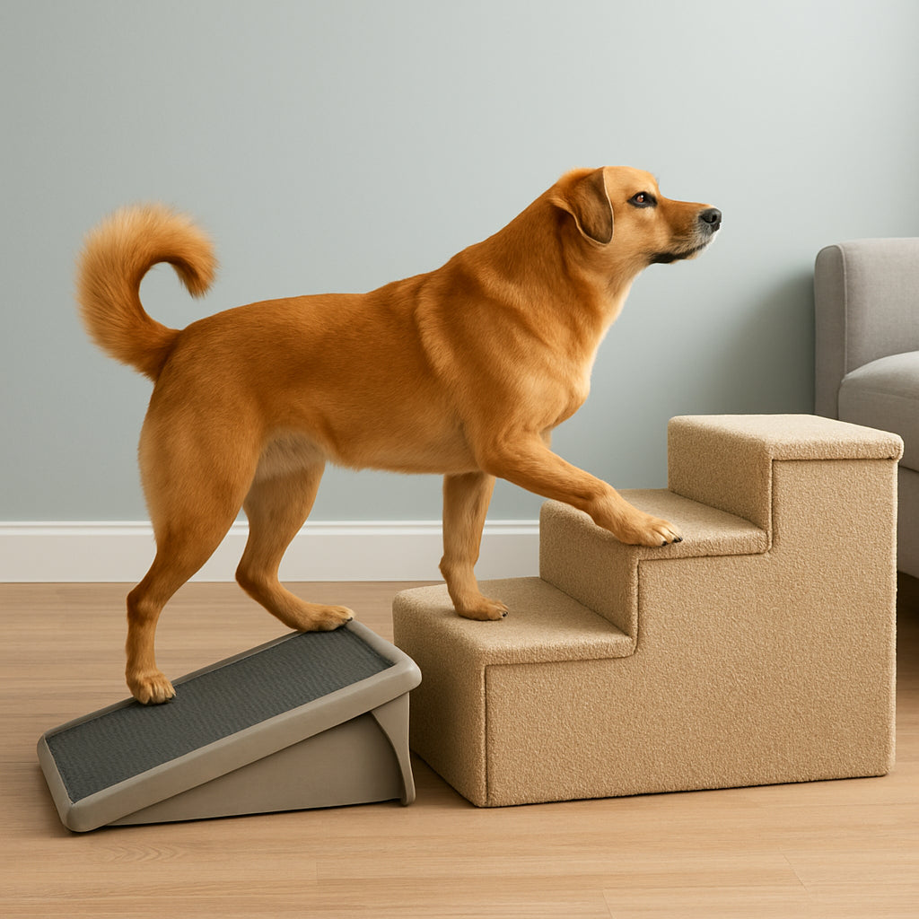 Featured image for Dog Steps vs Dog Ramp: Which Is Best for Your Pet’s Mobility?