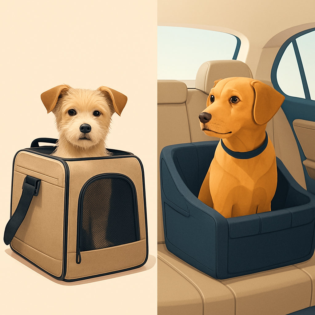Featured image for Dog Carriers vs. Dog Car Seat: Best Choice?