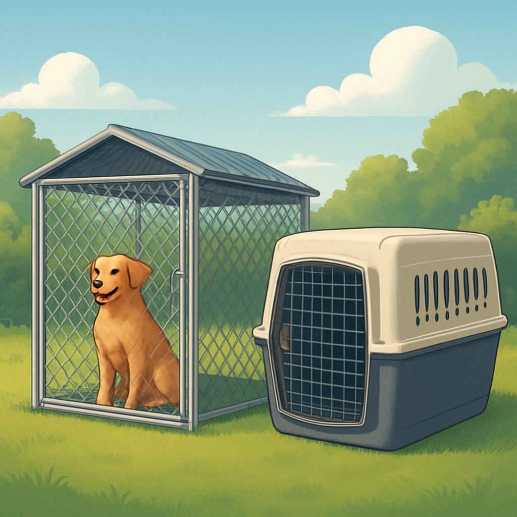 Featured image for Outdoor Dog Kennel vs. Dog Crates: Best Choice?