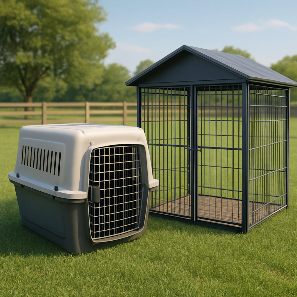 Featured image for Dog Crates vs Outdoor Dog Kennel: Best Choice?