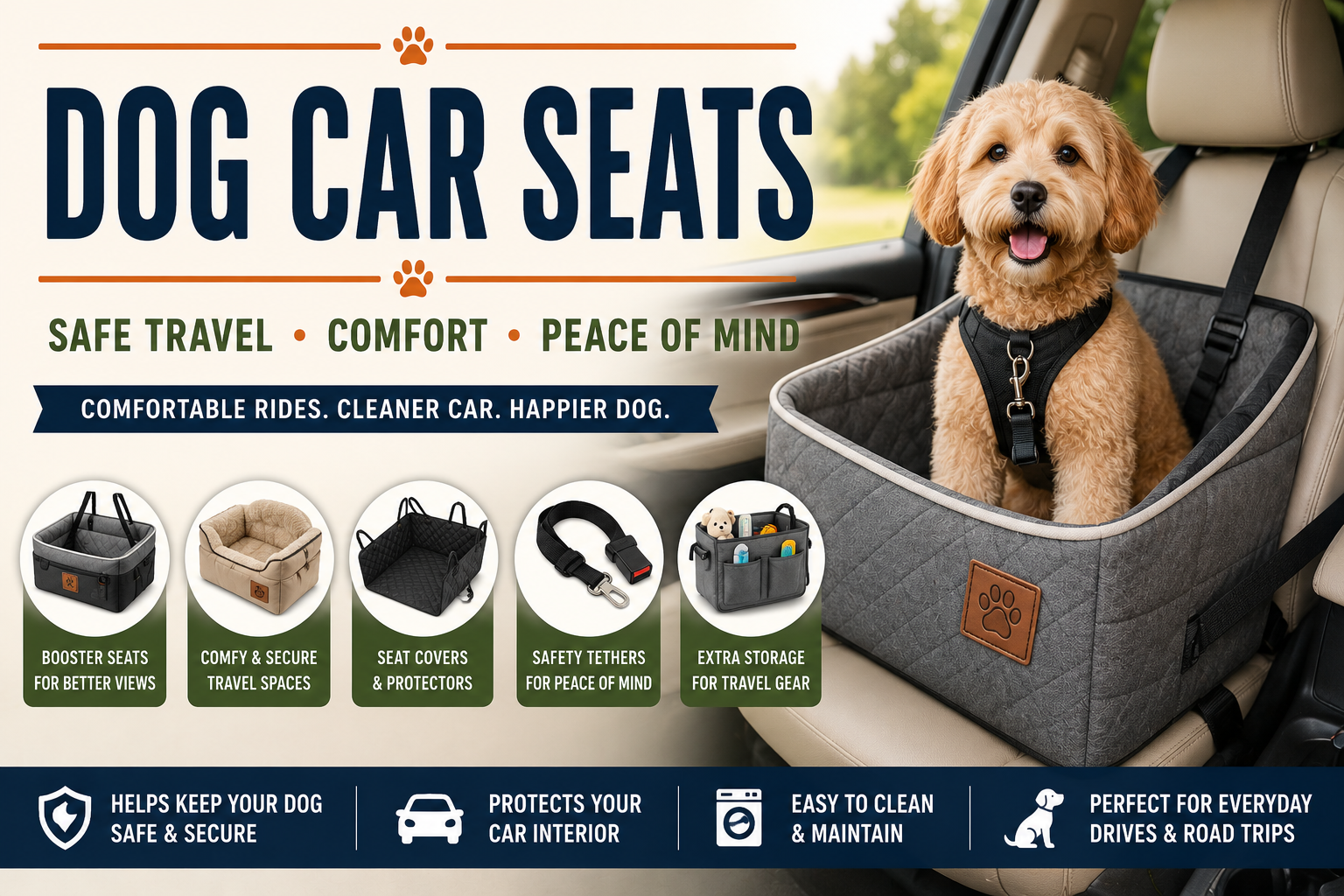 Featured image for Dog Car Seat Review: Safest Picks for Your Pup’s Next Ride
