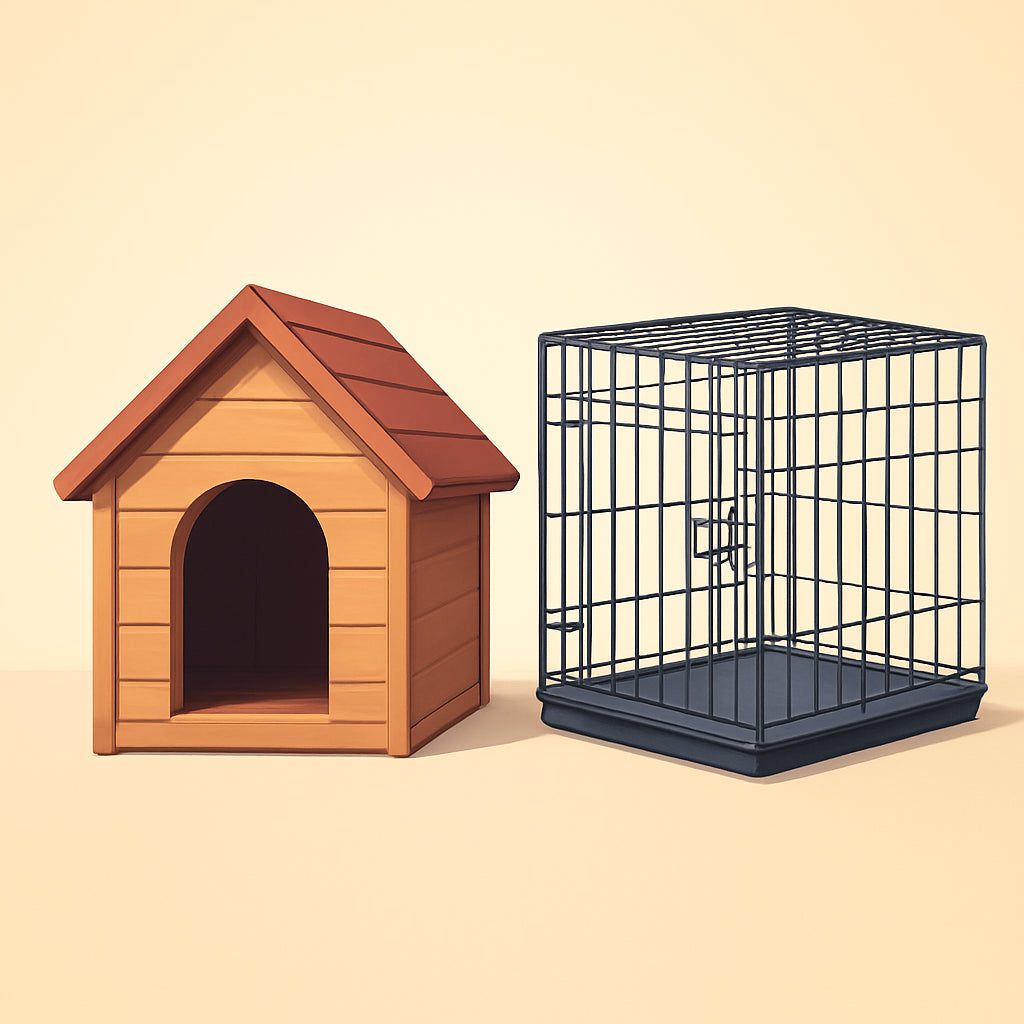 Featured image for Dog House vs Dog Crates: Which Is Best?