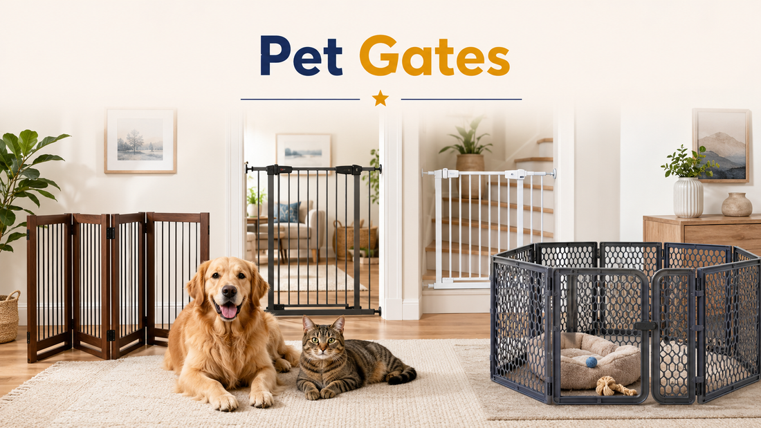 Pet door versus pet gate comparison for managing indoor rooms, outdoor access and pet boundaries