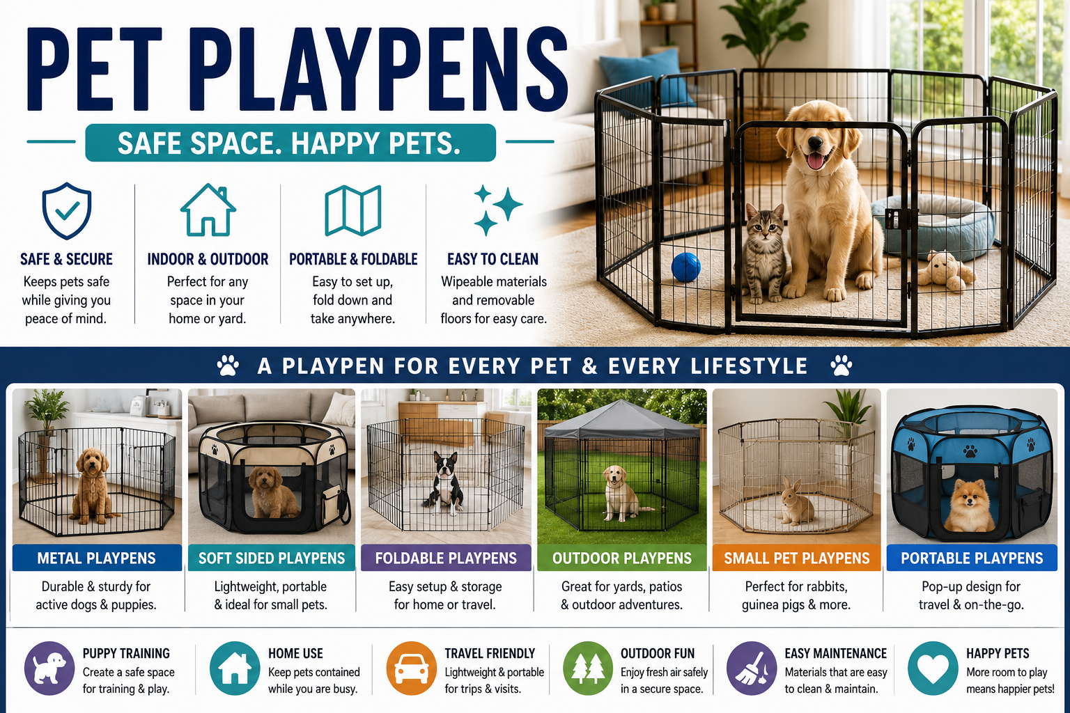 Featured image for Pet Playpen Review: Is This the Best Pet Playpen for Your Home?