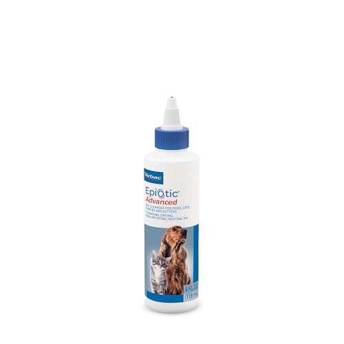 Virbac EPIOTIC® Advanced Ear Cleanser | Powerful and Gentle Cleanser For Dogs and Cats of all ages, 4 oz