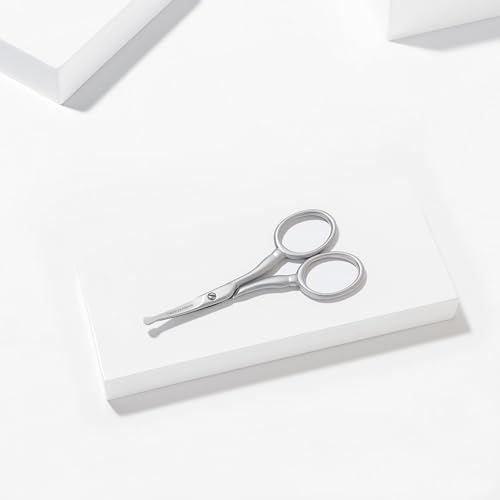 Tweezerman Pet Grooming Scissors, Stainless Steel Rounded Tip Trimming Shears for Dogs and Cats