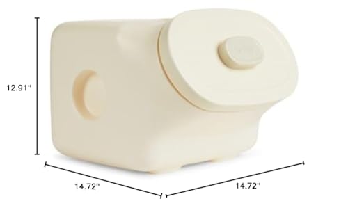 Reddy by Petco White Airtight Food Storage Container for Dogs Medium 25 lbs.