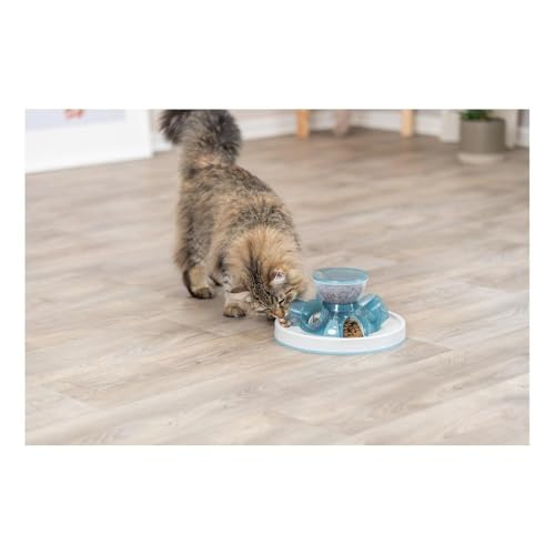 TRIXIE Tunnel Slow Feeder for Cats and Dogs, Interactive Cat Toy, Pet Food Dispenser, Treat Dispenser