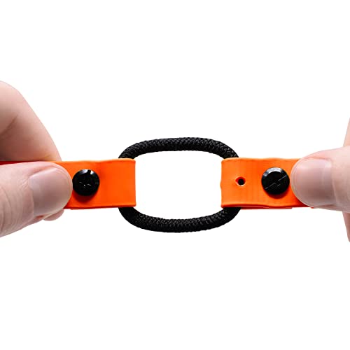 Educator 3/4-Inch Quick Snap Biothane Bungee Dog Training Collar Strap – Fits ET-300, ET-400, ME-300, EZ-900, PE-900 & PG-300 Receivers Only – 5"–22.5" Neck Sizes, Orange