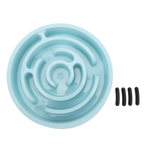 Pet Slow Feeder Bowl Round Cervical e Dog Cat Food Bowls for Medium Dogs Cats Multipurpose Slow Feeder for Digestion IChoking Design