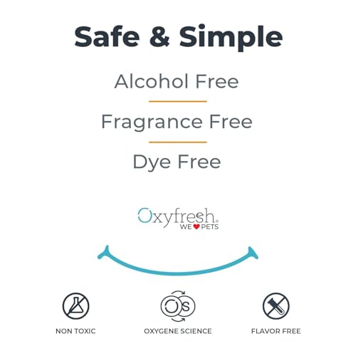 Oxyfresh Premium Pet Dental Care Solution Pet Water Additive: Best Way to Eliminate Bad Dog Breath and Cat Bad Breath - Fights Tartar & Plaque - So Easy, Just Add to Water! Vet Recommended 16 oz.