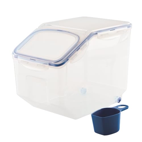 Lock & Lock Bulk Storage Bins Food Storage Container with Wheels (50.72-Cup)