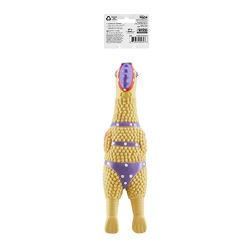 Outward Hound by Charming Pet Squawkers Henrietta Latex Squeaky Rubber Chicken Dog Toy, Funny Interactive Holiday Toy for Dogs, Small Size