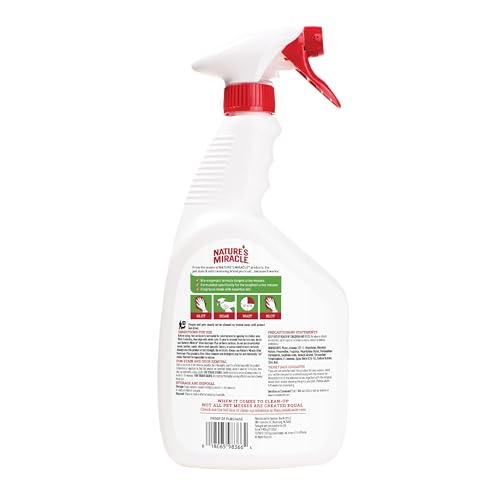 Nature's Miracle Urine Destroyer Plus for Dogs, Enzymatic Formula for Severe Dog Urine Stains, 32 oz
