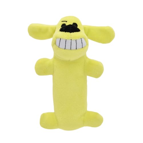 Multipet Original Loofa Dog Plush Toy - Squeaky Toy for All Dogs - Extra Soft Plush - Stuffed Animal Dog Toys for Playing (1 Count, 6”, Random Color Surprise)