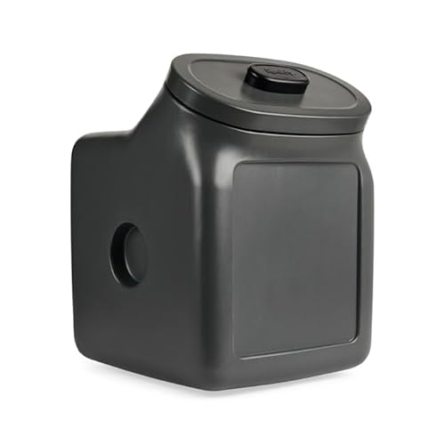 Reddy by Petco Black Airtight Food Storage Container for Dogs Large 50 lbs.