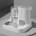 NASTELLA Automatic Cat Feeder and Water Dispenser Set, 2-in-1 Gravity Food Bowl Station for Small Medium Cats Dogs Puppy Kitten Rabbits, Auto Feeding Supplies