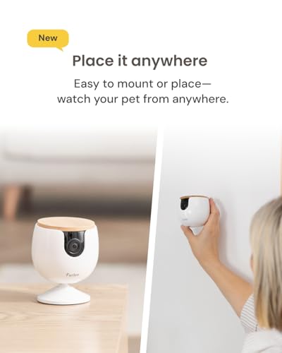 Furbo 360° Dog Camera + Mini [New Subscription Required at Setup] 2-Camera Bundle Nanny Pro Subscription: Dog Safety & Home Security Alerts, Pet Camera with Speaker, Phone App & Night Vision