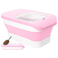 DDMOMMY 10-13 Lbs Dog Food Container, Collapsible Pet Food Storage Containers with Airtight Lid, Pet Food Scoop, Dog Food Storage Container Dry Food for Dog, Cat