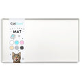 CatGuru Cat Food Mat, Small & Large Pet Feeding Mat, 100% Waterproof Cat Placemat for Food and Water, Silicone Mats for Cats Bowls, Non-Slip Mat for Pet Bowl or Fountain (Small, Marshmallow)