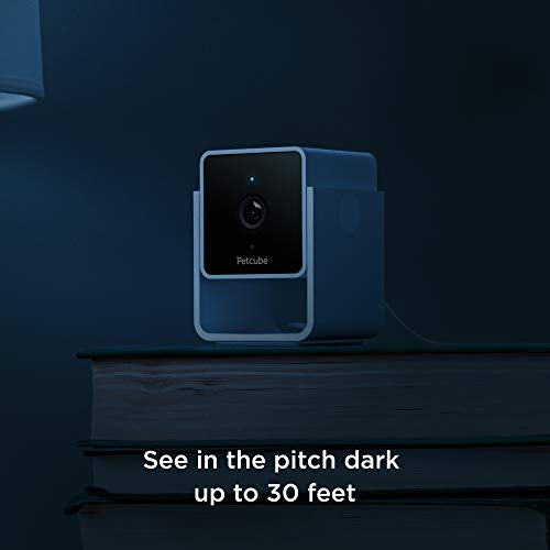 Petcube Cam Indoor Home Security Camera with 1080p HD Video, Two-Way Audio, Motion Detection, and Phone App, Night Vision Wi-Fi Camera for Apartment Security, Video Baby Monitor