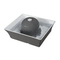 PetSafe Drinkwell Ceramic Pet Water Fountain - Quiet Automatic 70oz Dispenser for Cats & Dogs with Filters - Dishwasher Safe Square Design
