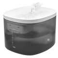ANDOLL HOME Cat Water Fountain 105oz/3L Pet Water Fountain - Quiet Dog Water Fountain with Water Level - Flowing Water to Provide Fresh Water- No Sputter, Easy Cleaning (Snow White, 3L)
