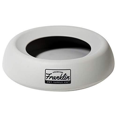 Franklin Pet Supply Co. Spill Proof Pet Bowl - No Splash Travel Water + Food Dish for Dogs + Cats - Portable - 16 oz. - BPA Free