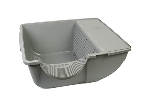 Omega Paw Elite Self Cleaning Roll 'n Clean Litter Box, Midnight Black, Large (EL-RA20-1)