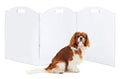 Clear Acrylic Freestanding Dog Gates for The House – Folding 3-Panel Pet Gates for Doorways, Indoor Stairs, and Hallways, Transparent Barrier for Dogs, Puppies, and Cats