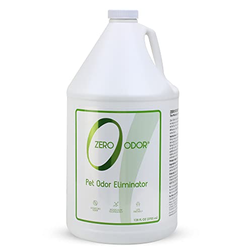 Zero Odor Pet Odor Eliminator, Air and Surface Odor Remover for Carpet, Furniture, and Pet Beds, Refill, 128 oz