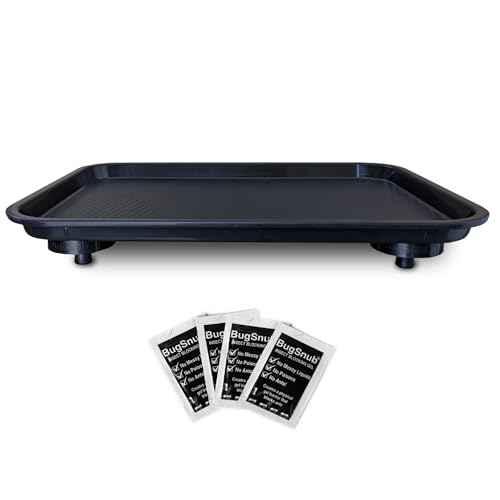 BugSnub Ant Proof Tray - Waterless, Moat Free Cat and Dog Food Tray for Crawling Pest Free Pet Food Feeding Station. Kitchen Sweets and Trash, Ant Free Platform.