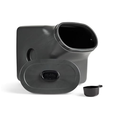 Reddy by Petco Black Airtight Food Storage Container for Dogs Large 50 lbs.