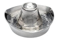 PetSafe Seaside Stainless Steel Cat & Dog Fountain, 60 Oz Water Capacity - 2 Water Filters & 1 Pump Included, Soothing Flow for Pets, Scratch-and Rust-Resistant Material - Quiet Motor