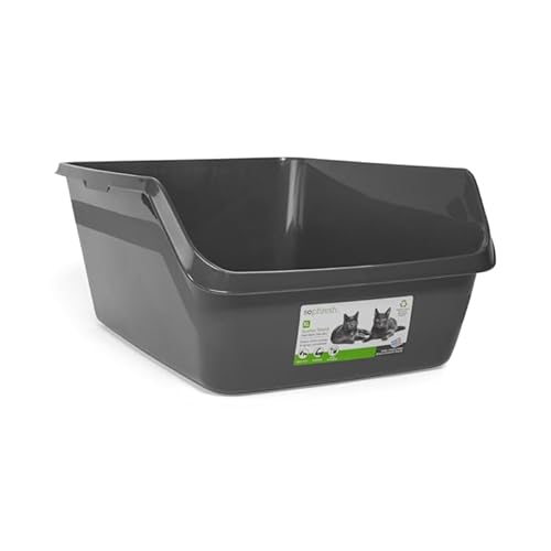 So Phresh by Petco Scatter Shield High-Back Litter Box Charcoal X-Large 24" L X 18" W X 10" H