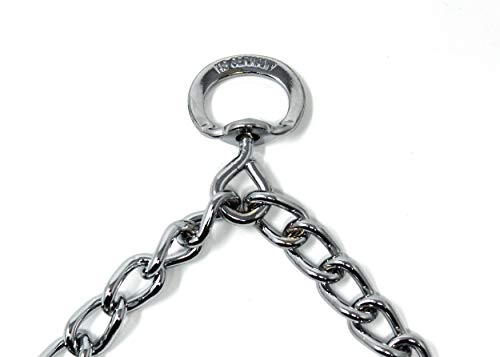 Herm Sprenger Prong Dog Training Collar, 22in x 3.0mm (Neck Size up to 18in) Medium, Ultra-Plus Chrome Plated Steel Pet Pinch Anti Pull Collar for Dogs Made in Germany