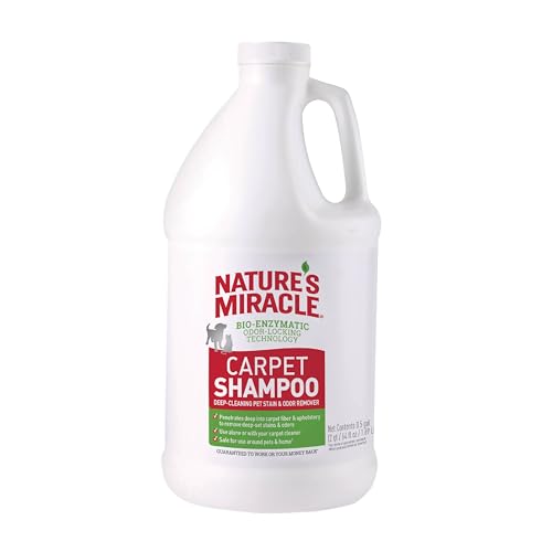 Nature’s Miracle Carpet Shampoo, Bio-Enzymatic Deep-Cleaning Pet Stain And Odor Remover, 64 oz