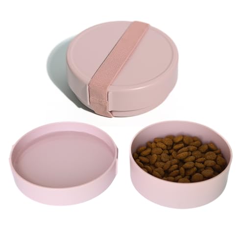 Barkin’ Trails Travel Dog Bowls, Portable Outdoor Water, BPA-Free Water Bowl Set, Food Grade Plastic Dog Travel Bowl, Dog Camping Essentials, Travel Container
