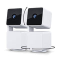 WYZE Cam Pan v3 Indoor/Outdoor IP65-Rated 1080p Pan/Tilt/Zoom Wi-Fi Smart Home Security Camera with Color Night Vision, 2-Way Audio, Compatible with Alexa & Google Assistant, White, 2-Pack