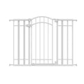 Ingenuity Decorative Extra Tall Baby Gate & Dog Gate, 28.5"-48" Wide, 36" Tall, Hardware or Pressure Mounted, Install on Top or Bottom of Stairs, Banister, or Doorway - White