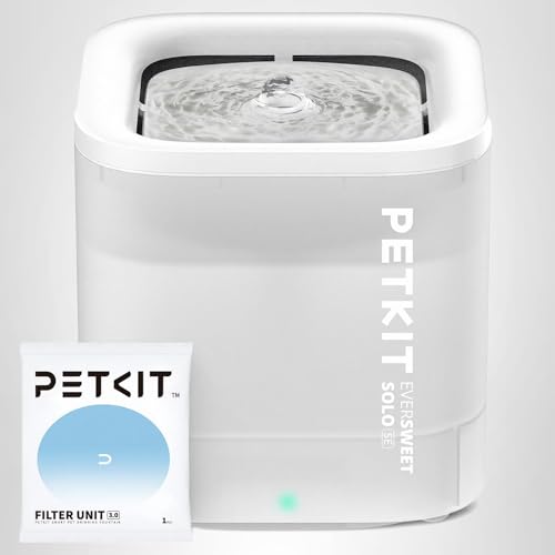 PETKIT New Cat Water Fountain with Wireless Pump, Ultra Quiet 65oz/1.85L Pet Water Fountain for Cats and Dogs Inside, Detachable Design Easy to Clean and Assemble, Filters Included