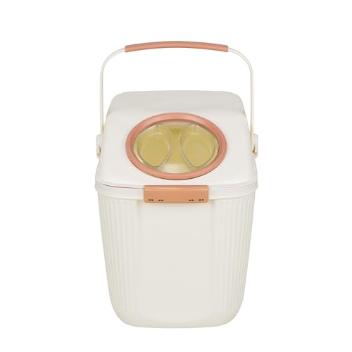Harry Barker Lightweight Airtight Pet Food Storage Container, Eco-Friendly Recycled Plastic with Easy-Access Lid, Holds up to 25 lb Dry Dog or Cat Food