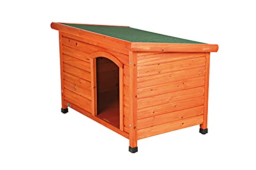 TRIXIE Pet Products Dog Club House, Large,Glazed Pine,40.75x26.75x28.25 Inch (Pack of 1),39552