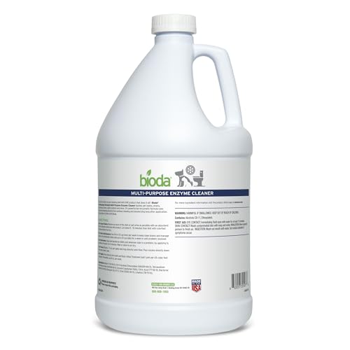 Bioda Multi-Purpose Probiotic Enzyme Cleaner and Deodorizer | Professional Strength | Trash Can Deodorizer, Pet Stains and Odors, Drains, Floors, Bathrooms, Toilets | Made in USA | 1 Gallon