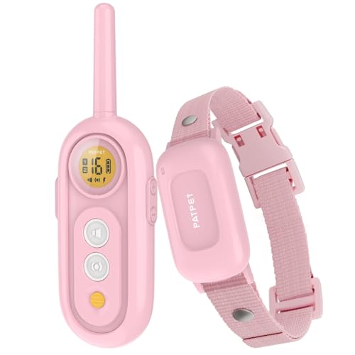 PATPET Dog Shock Collar for Medium Dogs- Dog Training Collar with Remote, Shock Collar for Small Dogs 10-100lbs, Rechargeable IPX7 Waterproof with Beep Vibration Shock Modes