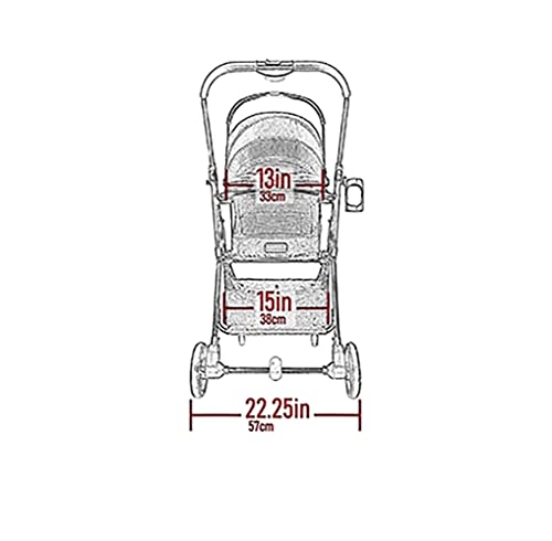 Pet Gear 3-in-1 Travel System, View 360 Stroller Converts to Carrier and Booster Seat with Easy Click N Go Technology, for Small Dogs & Cats, 4 Colors, Dark Charcoal- 4 Wheel