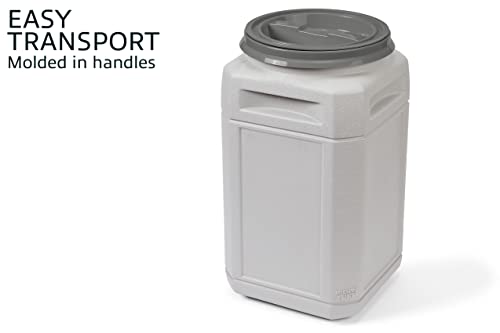 Mighty Tuff Airtight Dog Food Storage Container – 13 Gal, up to 54 lb Capacity – Cat and Dog Food Container with Twist Lid & Handles – BPA-Free, Made in USA