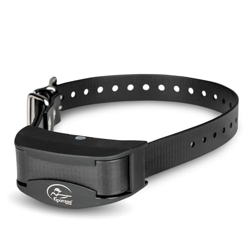 SportDOG NoBark 10 Bark Control Collar - Silent Partner Technology Detects Only Your Dog's Bark, 10 Static Levels, 2 Training Modes, Rechargeable 200-Hr Battery, Waterproof, Dogs 8 lb+