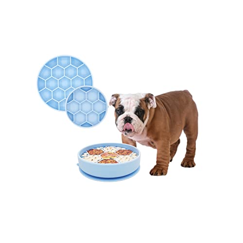 Mr. Peanut's Interactive Slow Feed Dog Bowl, Fun Healthy Bloat Stop Feeder (Small)