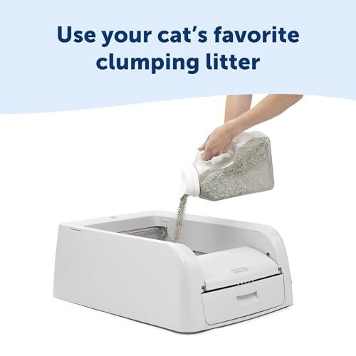 PetSafe ScoopFree Clumping Self-Cleaning Litter Box - Automatic Electric Litter Box - Mess-Free Waste Disposal - Odor-Free for Fresh Environment